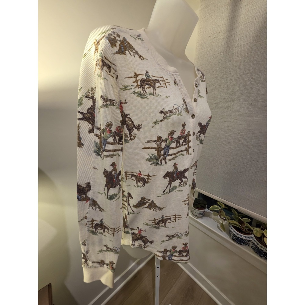 Eddie Bauer ILARIA URBINATI LIMITED EDITION Henley Women's S Western Rodeo NWOT - Picture 15 of 16